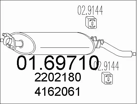 Rear Muffler (01.69710)