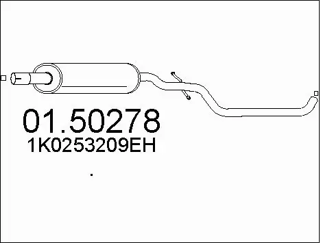 Centre Muffler (01.50278)