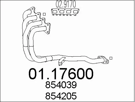 Exhaust Pipe (01.17600)