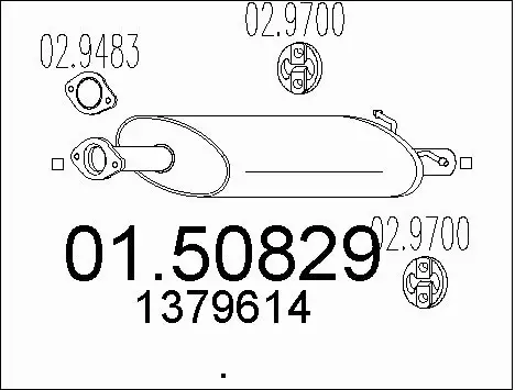 Centre Muffler (01.50829)
