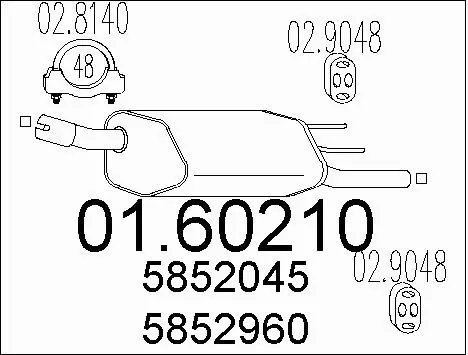 Rear Muffler (01.60210)