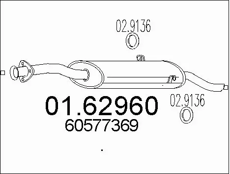 Rear Muffler (01.62960)