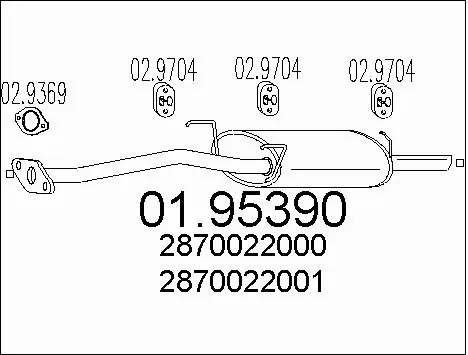 Rear Muffler (01.95390)