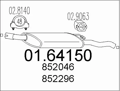 Rear Muffler (01.64150)