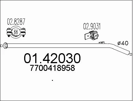 Exhaust Pipe (01.42030)