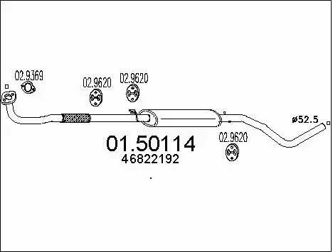 Centre Muffler (01.50114)
