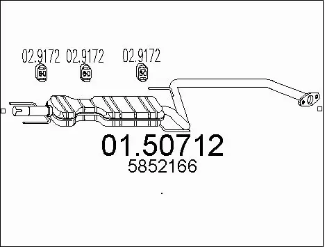 Centre Muffler (01.50712)