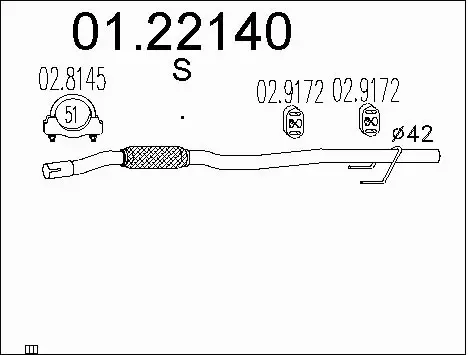 Exhaust Pipe (01.22140)