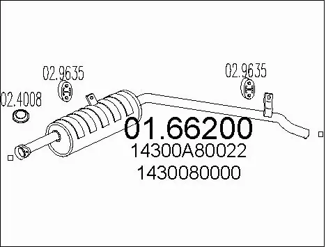 Rear Muffler (01.66200)