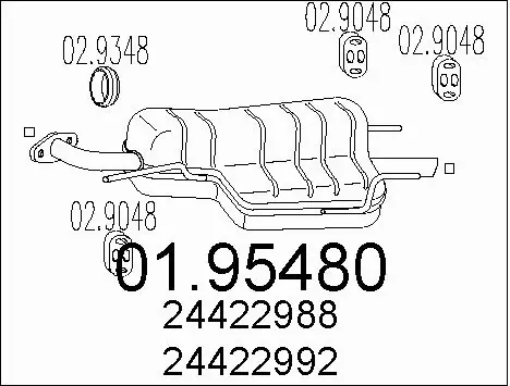 Rear Muffler (01.95480)