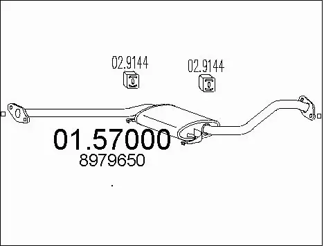 Centre Muffler (01.57000)