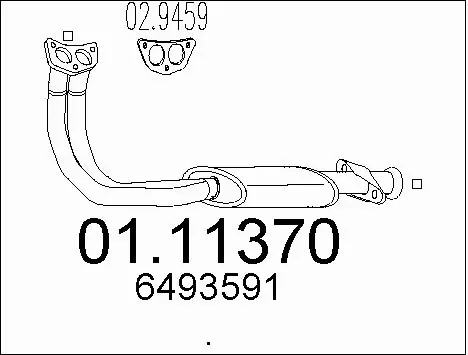 Exhaust Pipe (01.11370)