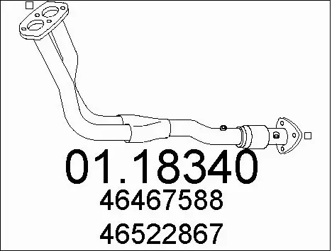 Exhaust Pipe (01.18340)