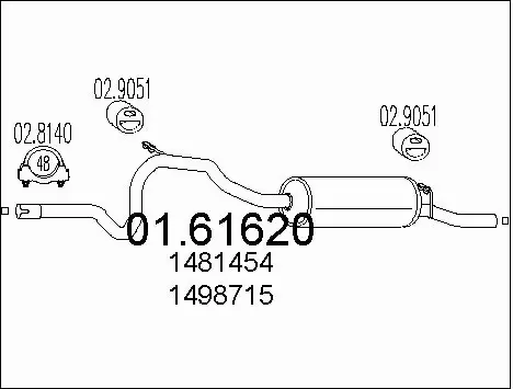 Rear Muffler (01.61620)