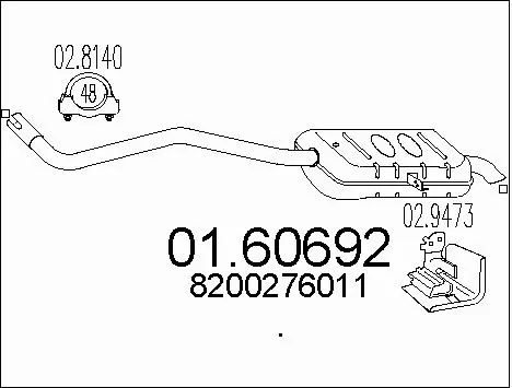 Rear Muffler (01.60692)