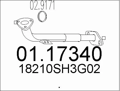 Exhaust Pipe (01.17340)