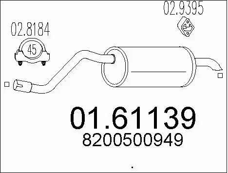 Rear Muffler (01.61139)