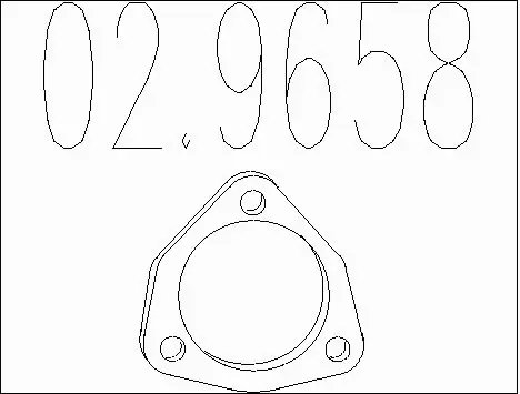 Gasket, exhaust pipe (02.9658)