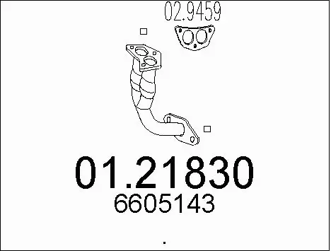 Exhaust Pipe (01.21830)
