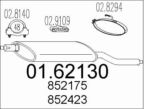 Rear Muffler (01.62130)