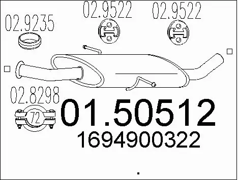 Centre Muffler (01.50512)