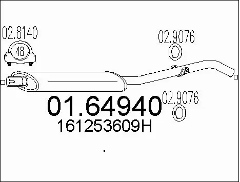 Rear Muffler (01.64940)