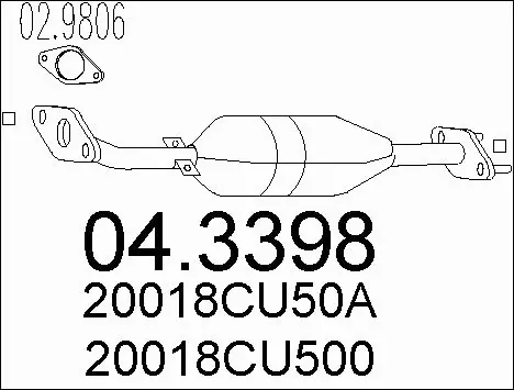 Catalytic Converter (04.3398)