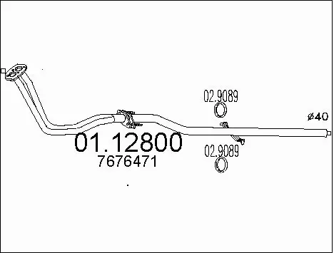 Exhaust Pipe (01.12800)