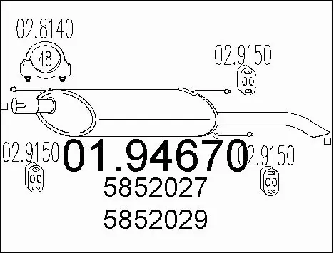 Rear Muffler (01.94670)