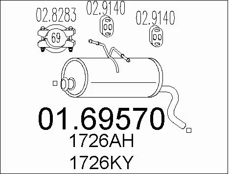 Rear Muffler (01.69570)