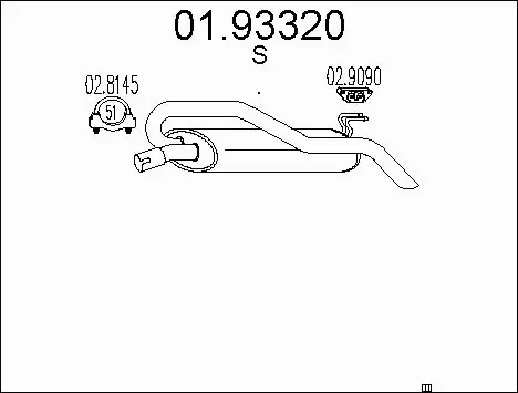 Rear Muffler (01.93320)
