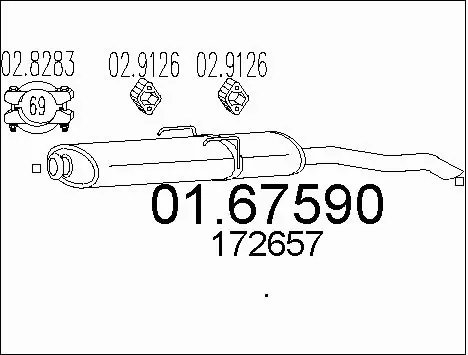 Rear Muffler (01.67590)