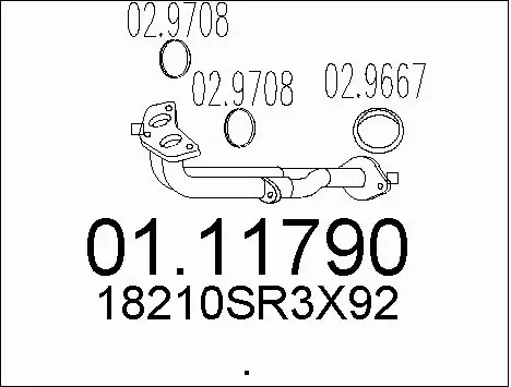 Exhaust Pipe (01.11790)