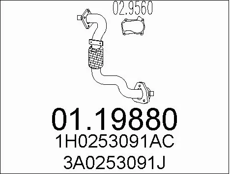 Exhaust Pipe (01.19880)