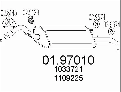 Rear Muffler (01.97010)