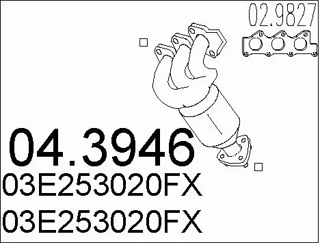 Catalytic Converter (04.3946)