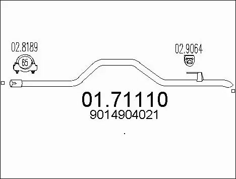 Exhaust Pipe (01.71110)