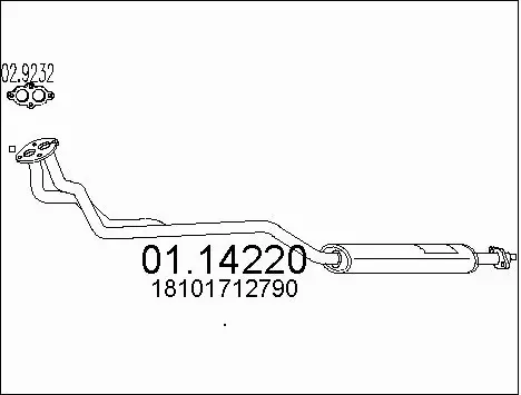 Exhaust Pipe (01.14220)