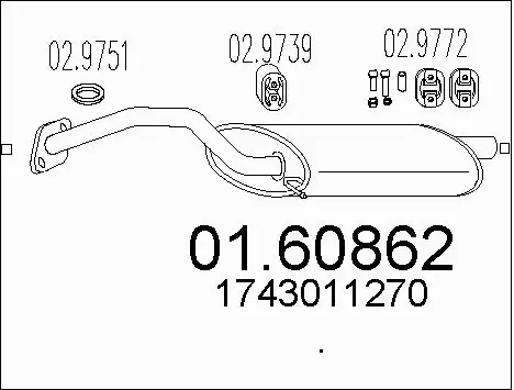 Rear Muffler (01.60862)