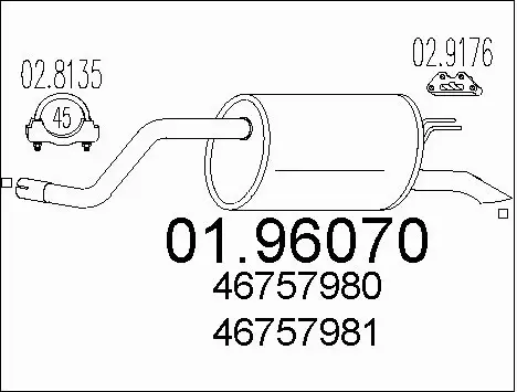 Rear Muffler (01.96070)