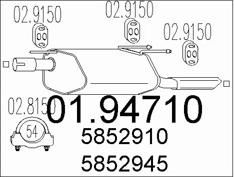 Rear Muffler (01.94710)