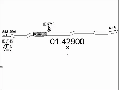 Exhaust Pipe (01.42900)