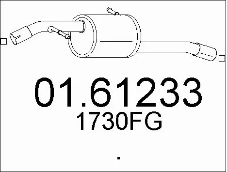 Rear Muffler (01.61233)