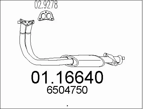 Exhaust Pipe (01.16640)
