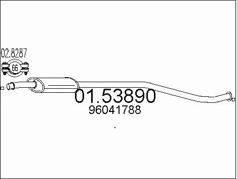 Centre Muffler (01.53890)