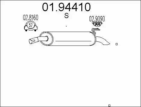 Rear Muffler (01.94410)