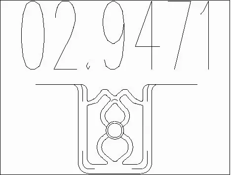 Rubber Buffer, muffler (02.9471)