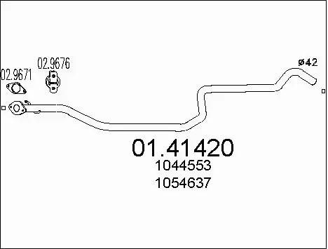 Exhaust Pipe (01.41420)