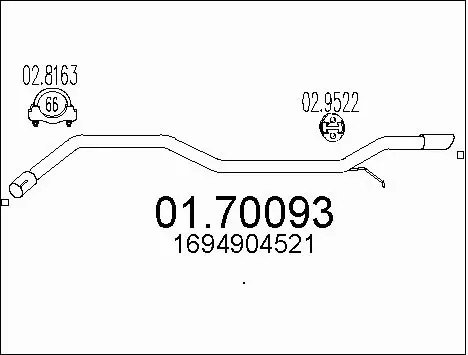 Exhaust Pipe (01.70093)