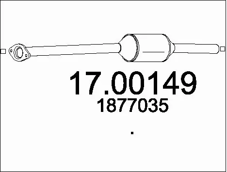 Soot/Particulate Filter, exhaust system (17.00149)